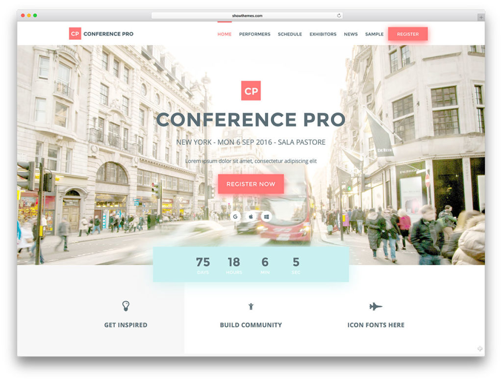 WordPress Event Website Theme - Conference Pro
