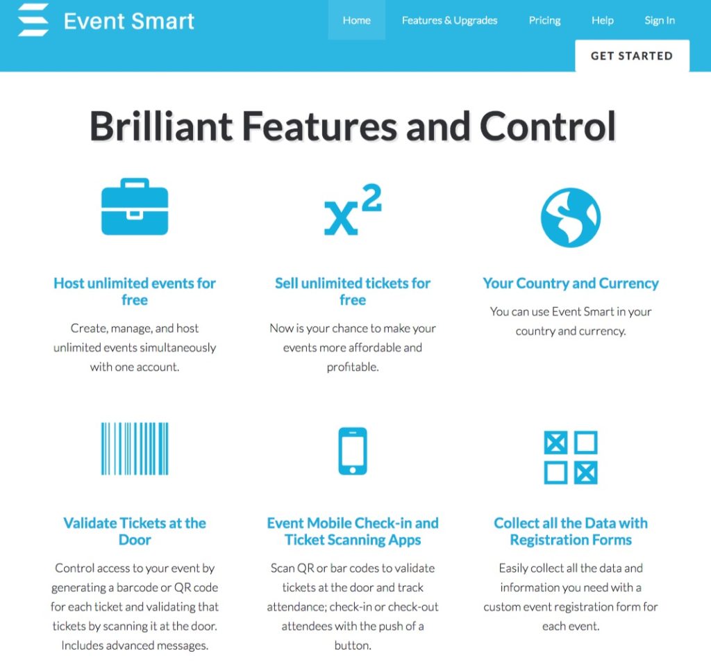 The Event Smart Home Page