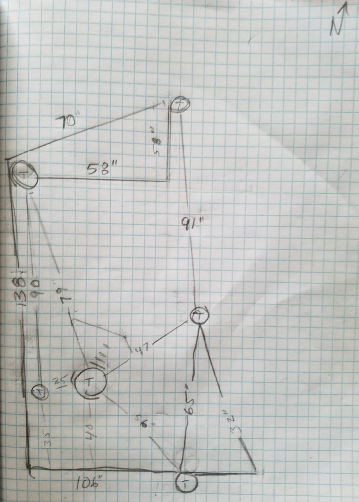 Treehouse floor plan sketch