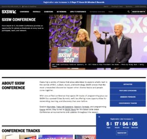 SXSW Conference Page