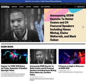 SXSW Home Page