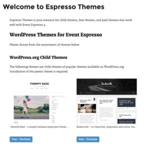 Espresso Themes Home Page