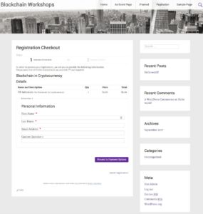 Radiate Child Theme - Registration Page