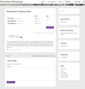 Radiate Child Theme - Single Event Page