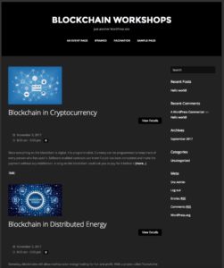 Themify Base Child Theme - Event List Page